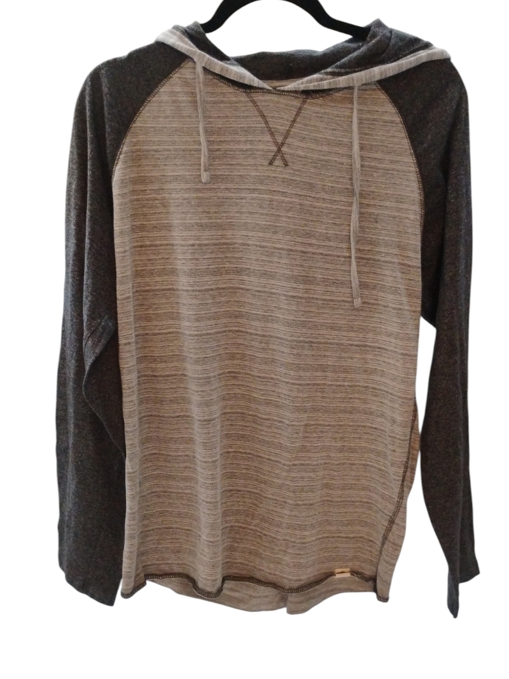 Free Planet Mens Heather Gray Hoodie SZ L